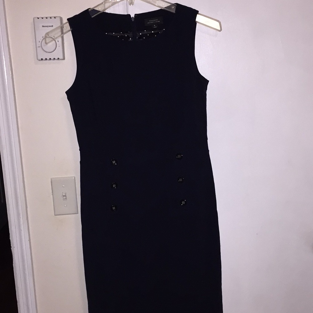 Sleeveless black dress